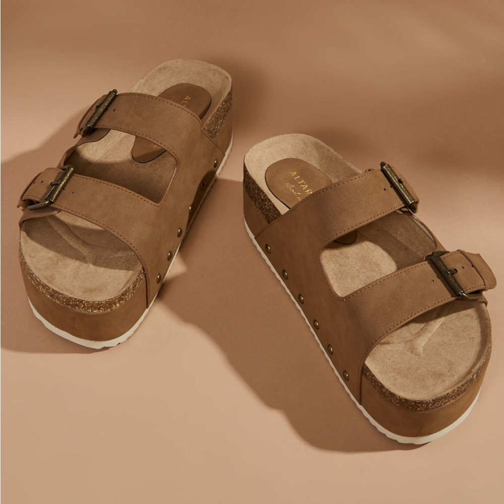 Brown Platform Sandals
